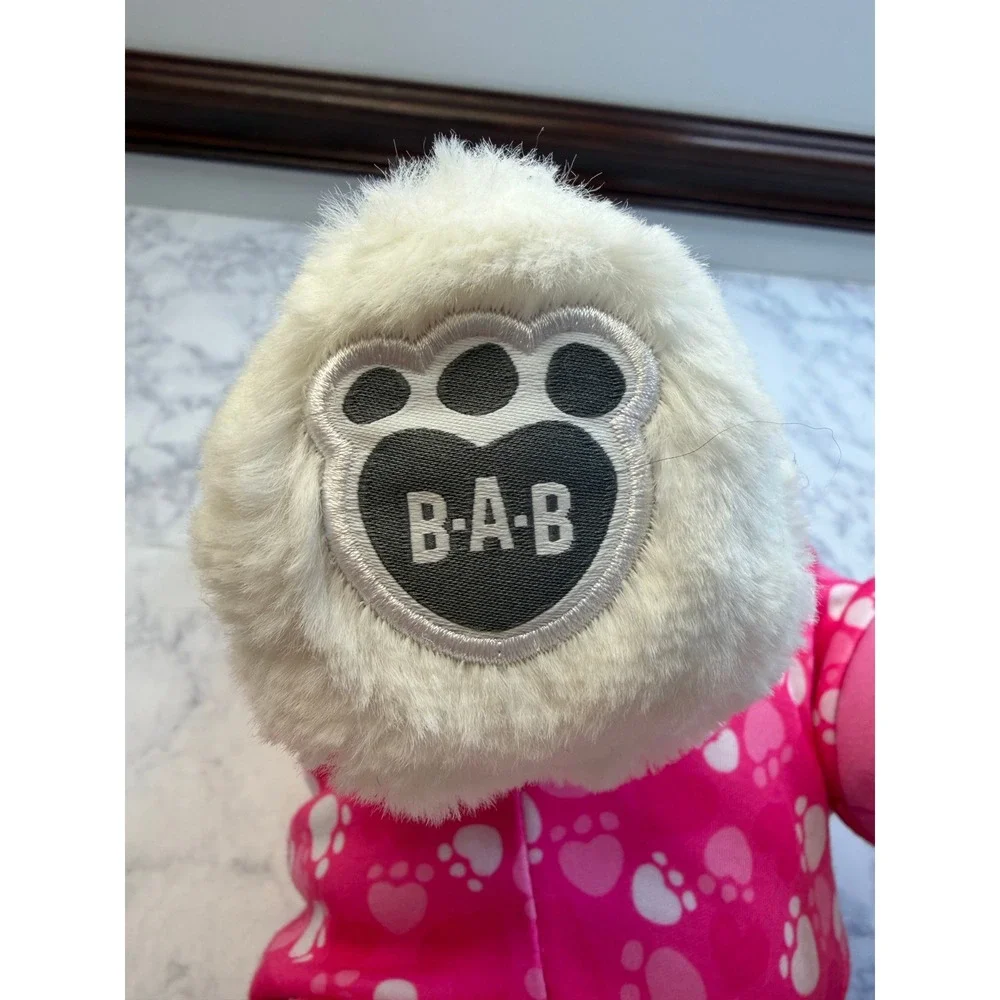 Build A Bear Promise Pets Grey White Cat Heterochromia Blue Yellow Eyes Pink PJs